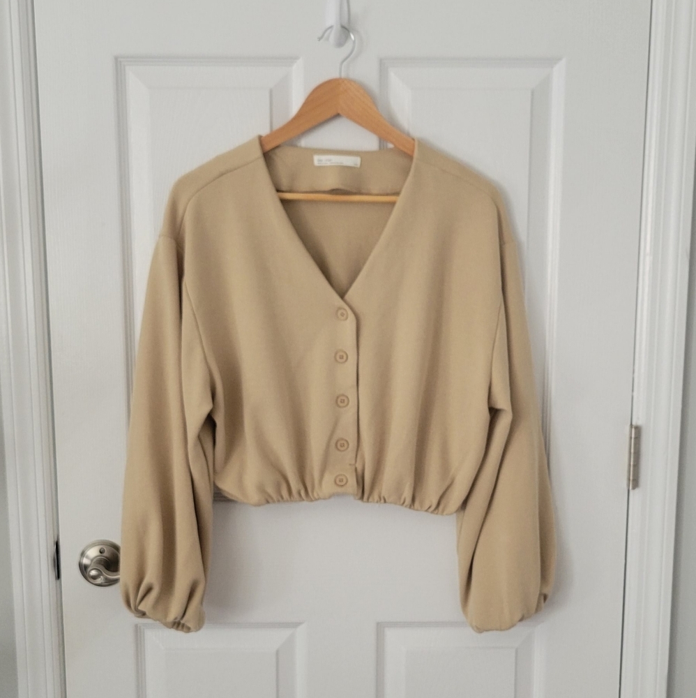 OAK + FORT Cardigan Blouse